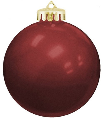 USA Shatterproof Christmas Ball Ornaments - Maroon