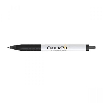 Paper Mate Inkjoy White Barrel Pen - Black Ink - Black