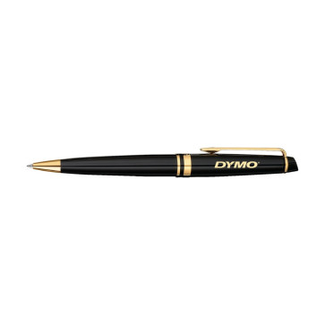 Waterman Expert Black - Gold Trim Ballpoint Black Ink