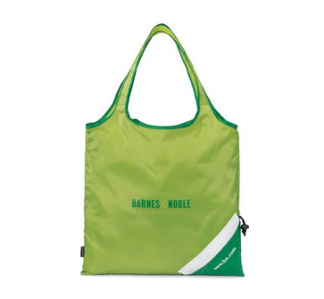 Latitudes Foldaway Shopping Bag Drawstring Tote Bag - Apple Green