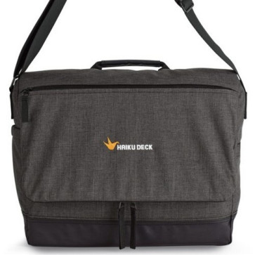 Heritage Supply Tanner Computer Messenger Bag - Charcoal Heather/B
