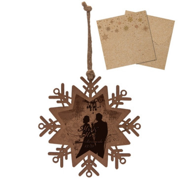 Wood Ornament- Snowflake