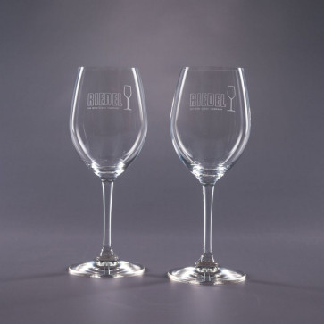 Riedel Engraved White Wine Glasses- Traveler 12oz.