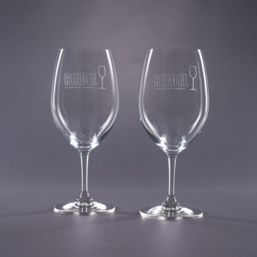 Engraved Riedel Syrah Wine Glasses - Traveler 22.75oz.