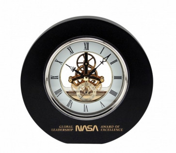 Ambassador Black Marble Clock
