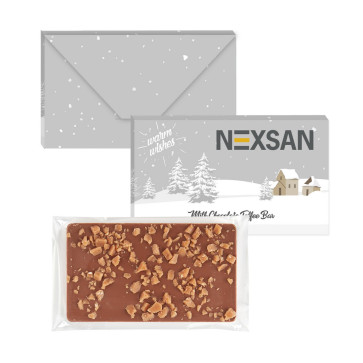 1 oz Executive Custom Chocolate Bar with Toffee