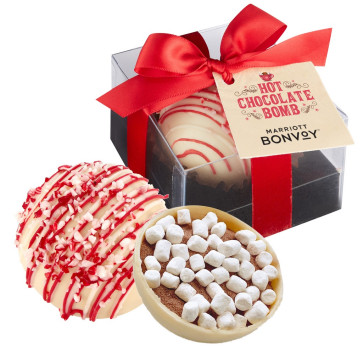 Hot Chocolate Bomb Gift Box w/ Hang Tag -Deluxe Flavor - White Chocolate