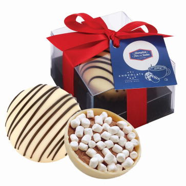 Hot Chocolate Bomb Gift Box w/ Hang Tag - Original Flavor - Classic Whit