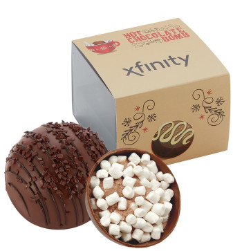 Hot Chocolate Bomb Gift Box w/ Sleeve - Deluxe Flavor - Milk & White Del