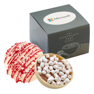 Hot Chocolate Bomb Gift Box w/ Sleeve - Deluxe Flavor - White Chocolate 