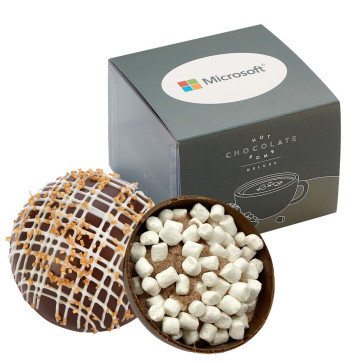 Hot Chocolate Bomb Gift Box w/ Sleeve - Deluxe Flavor - Dark Chocolate C