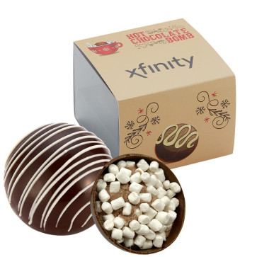 Hot Chocolate Bomb Gift Box w/ Sleeve - Original Flavor - Classic Dark C