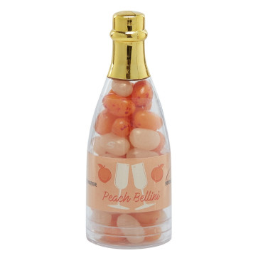 Champagne Bottle Favor - Peach Bellini Jelly Belly (R) Jelly Bean