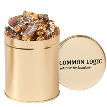 Gourmet Popcorn Tin (Quart) - Chocolate Pretzel & Potato Chip Pop