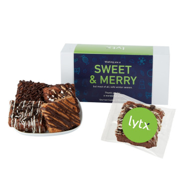 Fresh Baked Brownie Gift Set - 6 Assorted Brownies - in Gift Box