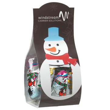 Candy Desk Drop with Chocolate Snowman (Small)