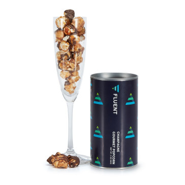 Boozy Popcorn Tube (Small) - Champagne Popcorn