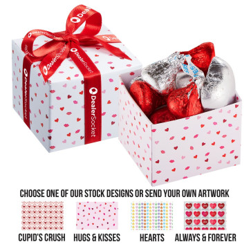 Cuddly Candy Box - Sweetheart Mix with Imprinted Ribbon