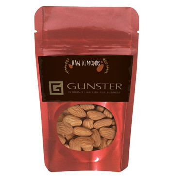 Resealable Pouch with Raw Almonds