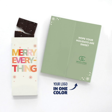 One Color Foil-Stamped Stock Holiday Sentiment Sweeter Cards with Sea Sa
