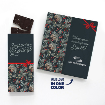 One Color Foil-Stamped Stock Pine Boughs & Berries Sweeter Cards with Se