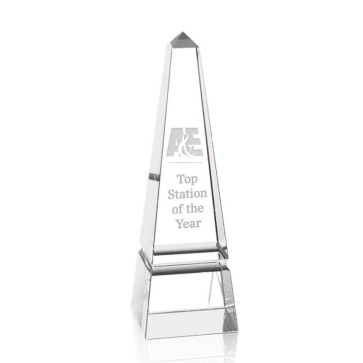 Groove Obelisk Optical Crystal Award