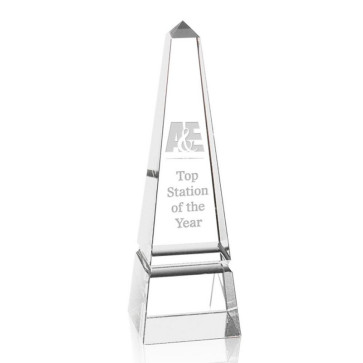 Groove Obelisk Optical Crystal Award