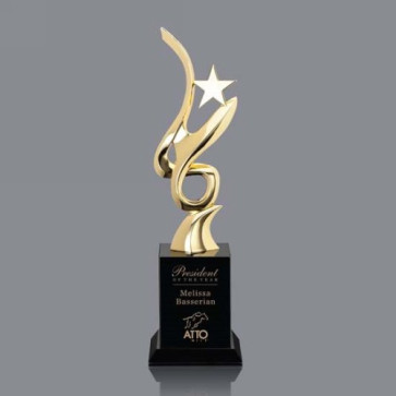 Lorita Star Award - Gold/Black 12 1/2in.