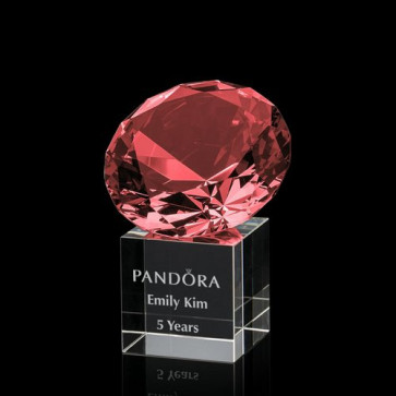 Gemstone Award on Cube - Ruby
