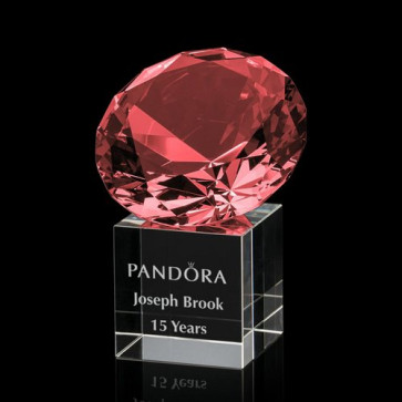 Gemstone Award on Cube - Ruby