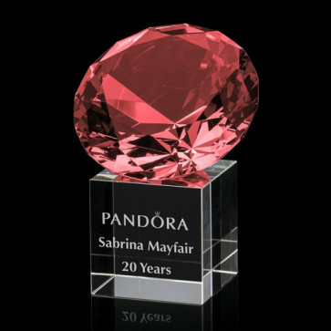 Gemstone Award on Cube - Ruby
