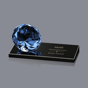 Gemstone Award on Black - Sapphire