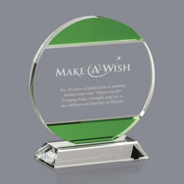 Carmichael Emerald Optical Crystal Award