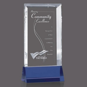 Nelson Award - Optical/Blue 7 3/4 in.