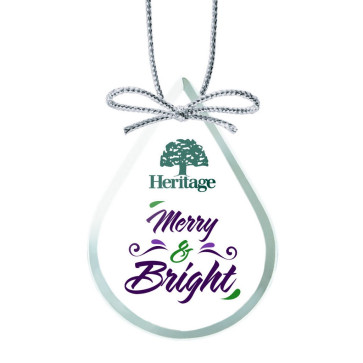 VividPrint Ornament - Optical Teardrop 3