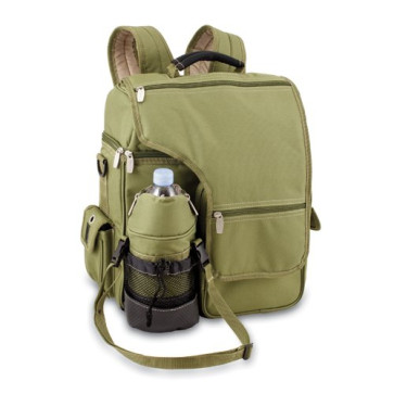 Turismo Cooler Backpack, (Olive Green & Tan)