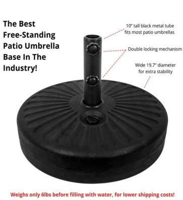 Free-Standing Durable High-Density Textured Plastic Base for Pati