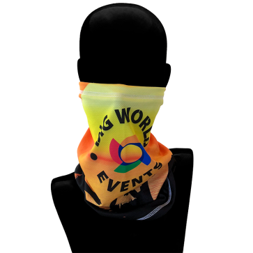 Full Color Sublimated Face Masks - Microfiber Cooling Band