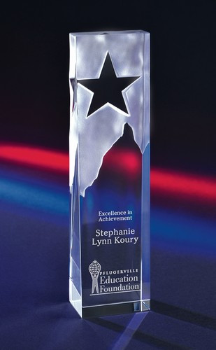 Optical Crystal Star Tower Award