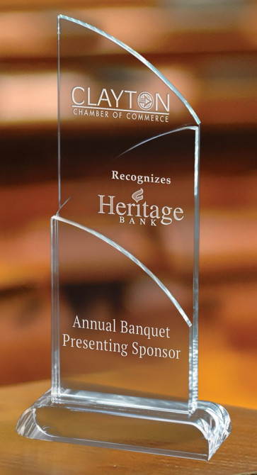 Large Intersect Glass Award