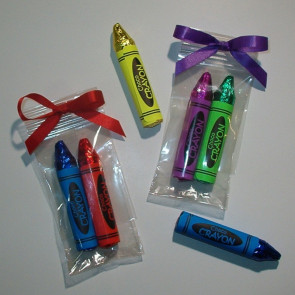 Chocolate Crayons in Cello Bag