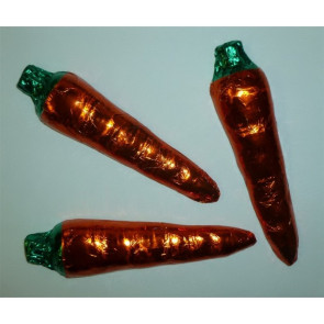 Chocolate Foiled Carrot with Green Accent