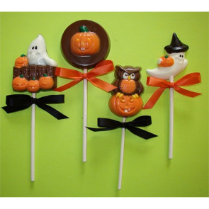 Halloween Chocolate Mini Pops - Set of 4