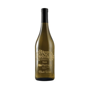 Standard Chardonnay White Wine Deep Etched - 1 Color Fill 750ml