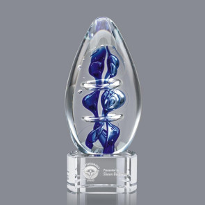 Eminence Art Glass Award on Clear Glass Base