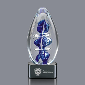 Eminence Art Glass Award on Ebony Glass Base