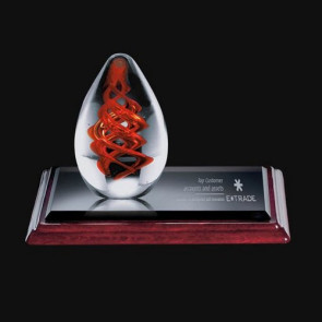 Helix Art Glass Award on Albion Base