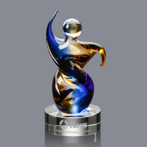 Genesis Figurine Recognition Award on Clear Base - 11 in tall