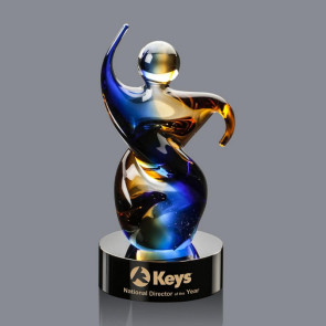 Genesis Figurine Recognition Award on Black Base - 11 in tall