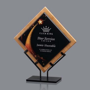 Lancaster Acrylic Award - Bamboo/Star 10 1/2 in H